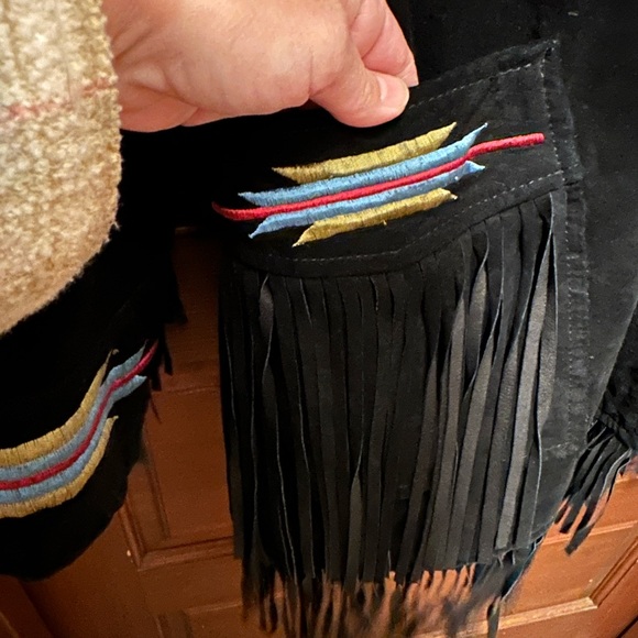 Fabulous Vintage Erez Levy Fringe Jacket Size M - Picture 6 of 8